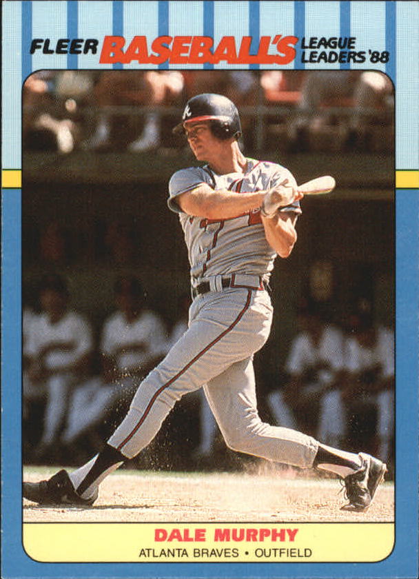 1988 Fleer League Leaders Baseball Cards       029      Dale Murphy